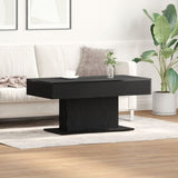 ZNTS Black Oak Coffee Table - 96x50x45 cm, Made from Engineered Wood 862624