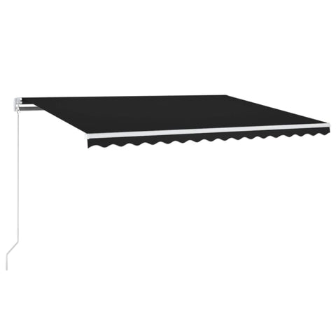 ZNTS Manual Retractable Awning 400x350 cm Anthracite 3068979