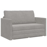 Folding Sofa Bed Light Grey 124 x 71 x 78 cm Velvet 42030515