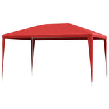 Party Tent 400 x 300 x 255 cm Red PE and Steel 42032346