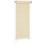 Outdoor Roller Blind Cream 60x140 cm HDPE 312601