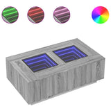 Coffee Table with Infinity LED Grey Sonoma 116x69x40 cm 3284061