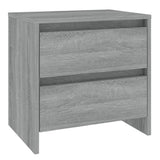 Bedside Cabinets 2 pcs Grey Sonoma 45x34.5x44.5 cm Engineered Wood 813041
