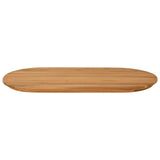 Table Top 100 x 50 x 3.5 cm Oval Solid Teak Wood Natural 42033162