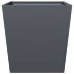 ZNTS Garden Planter Anthracite 50x50x50 cm Steel 851070