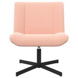 Swivel Chair Pink 63 x 75 x 76 cm Sheepskin 42007336