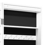 Mirror Jewellery Cabinet with LED Lights Wall Mounted White 353244