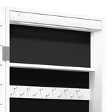 Mirror Jewellery Cabinet with LED Lights Wall Mounted White 353244