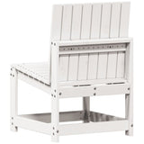 3 Piece Garden Lounge Set White Solid Wood Pine 832621