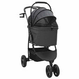 Folding Pet Stroller Black 78 x 54 x 101 cm Polyester 42012440