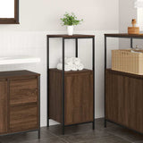 Bathroom Cabinet with Shelves Brown Oak 36x35x95 cm 861916