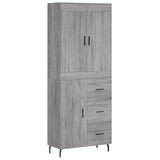 Highboard Grey Sonoma 69.5x34x180 cm Engineered Wood 3199831