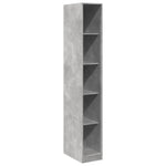 Wardrobe Concrete Grey 30x50x200 cm Engineered Wood 3307705