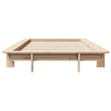 Bed Frame without Mattress 100x200 cm Solid Wood Pine 850665