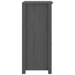 Sideboards 2 pcs Grey 40x35x80 cm Solid Wood Pine 813759
