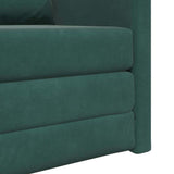 Sofa Bed Dark Green 74 x 77 x 81 cm Velvet 4106616
