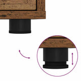 Bedside Table Old Wood 30.5 x 30 x 43 cm Engineered Wood 888813
