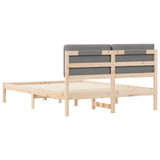 Bed Frame with Upholstered Headboard Light Grey 160 x 200 cm 877894