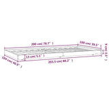 Bed Frame without Mattress 100x200 cm Solid Wood Pine 823489