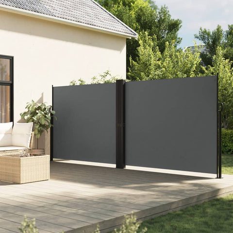 ZNTS Retractable Side Awning Anthracite 160x1000 cm 4004733