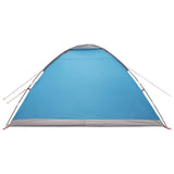 Camping Tent with Roof Blue 6-Person Polyester and Steel 42028653