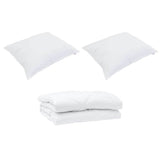 Duvet with Pillow 3 pcs White Microfibre 3377364