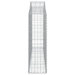 Arched Gabion Baskets 18 pcs 200x30x100/120 cm Galvanised Iron 3145444