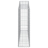 Arched Gabion Baskets 18 pcs 200x30x100/120 cm Galvanised Iron 3145444