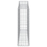 Arched Gabion Baskets 4 pcs 200x30x100/120 cm Galvanised Iron 3145432