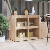 Kitchen Cabinet with Shelf MEPPEL Brown Oak 106 x 55 x 92 cm 868177