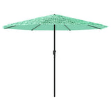 Garden Parasol with Steel Pole Green 388x388x248 cm 4005115