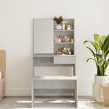 Dressing Table with Mirror Concrete Grey 74.5x40x141 cm 802808