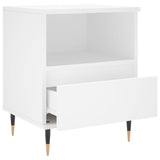 Bedside Cabinets 2 pcs White 40x35x50 cm Engineered Wood 830605