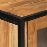 Bathroom Wall Cabinet 40x30x90 cm Solid Wood Acacia and Iron 372745