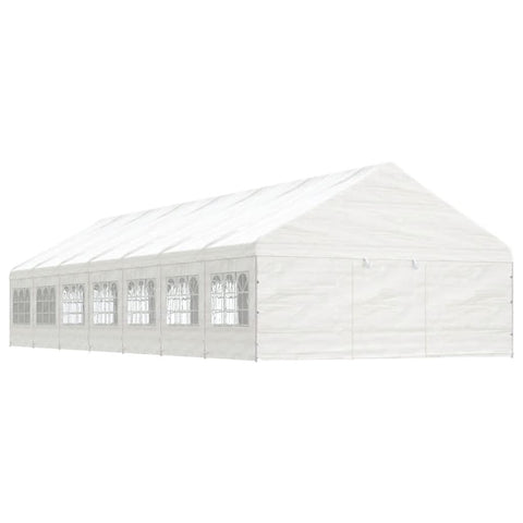 Gazebo with Roof White 15.61x5.88x3.75 m Polyethylene 3155499
