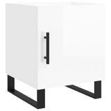 Bedside Cabinets 2 pcs High Gloss White 40x40x50 cm Engineered Wood 827617