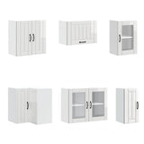 ZNTS 11 Piece Kitchen Cabinet Set Lucca Gloss White Engineered Wood 3314893