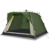 Camping Tent Cabin 4-Person Green Quick Release 4004219