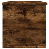 Storage Box Smoked Oak 102x35x35 cm Engineered Wood 840692
