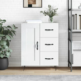 Sideboard High Gloss White 69.5x34x90 cm Engineered Wood 830254