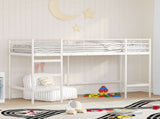 Kids'Loft Bed Frame White 90 x 190 cm Steel 42020768