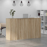 Reception Desk Sonoma Oak 180x50x103.5 cm Engineered Wood 3324171