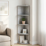 Corner Shelf 4-Tier 41.5 x 41.5 x 143 cm Engineered Wood 8016337