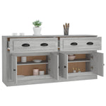 Sideboards 2 pcs Grey Sonoma Engineered Wood 3185269