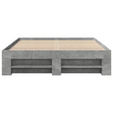 Bed Frame without Mattress Concrete Grey 140x200cm 3295474