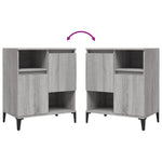 Sideboards 3 pcs Grey Sonoma 60x35x70 cm Engineered Wood 3185749
