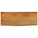 Table Top Live Edge 80x40x3.8 cm Solid Wood Mango 370586