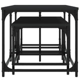 Nesting Coffee Tables 3 pcs Black Engineered Wood 835389