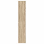Room Divider/Book Cabinet Sonoma Oak 100x24x140 cm Engineered Wood 800444