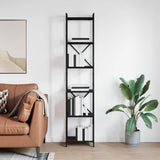 Bookshelf Black Oak 40 x 30 x 189.5 cm Engineered Wood 868347